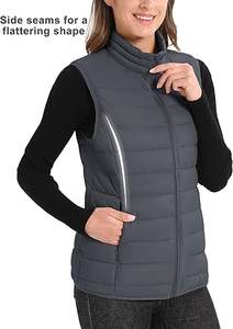 Venta Directa de Fábrica, Chaleco Acolchado con Cierre y Cuello en V, Personalizable, Transpirable, de Alta Calidad, para Hombre, Invierno, Casual - Product Image 4