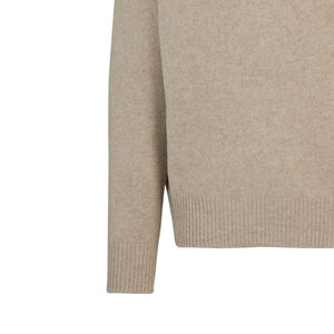 Suéter de punto cálido transpirable de gran tamaño de alta calidad OEM, suéteres de lana de cordero para hombre, suéteres transpirables de cuello redondo - Product Image 5