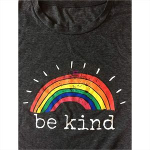 Áo Sơ Mi Áo Thun In Họa Tiế<span class=keywords><strong>t</strong></span> Cầu Vồng Cho Nữ Áo Thun Thường Ngày In Chữ Truyền Cảm Hứng Vui Nhộn - Product Image 2