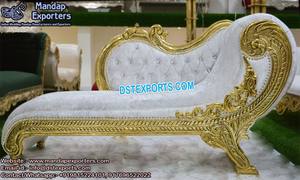 Luxury Wedding Couch for Ring Ceremony Elegant Wedding <b>Sofa</b> for Reception Party <b>Gold</b> Plated Wedding <b>Sofa</b> for Bride & Groom USA - Product Image 6