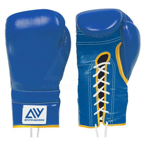 Gants de boxe en cuir réglables AFIFA WEARS pour hommes pour l'entraînement MMA - Couleur/taille/logo personnalisables, haute qualité, anti-humidité - Product Image 1