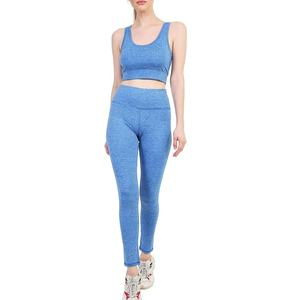 Ensemble de sport 2 pièces personnalisé OEM pour femme : Soutien-gorge de course et Legging de yoga gainant – Tenue de sport - Product Image 3