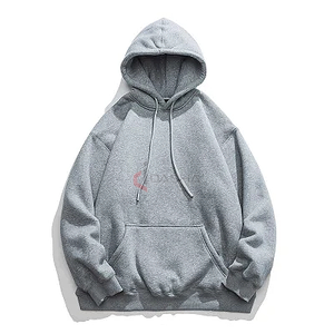 Sudadera con Capucha Oversize Personalizada Unisex para Deportes de Invierno, Forro Polar Grueso de 220g, Diseño con Hombros Caídos, Estilo Urbano, Impresión Digital - Product Image 4