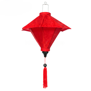 Linterna de diseño de paraguas de Vietnam Linterna colgante de bambú y seda hecha a mano para festivales, restaurantes y uso de exportación al mejor precio - Product Image 2