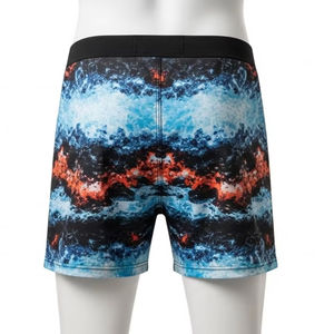 Shorts en polyester et élasthanne pour homme, respirants et imprimés, tissu extensible confortable, idéal pour les sports, les activités de plein air, les vêtements décontractés - Product Image 1