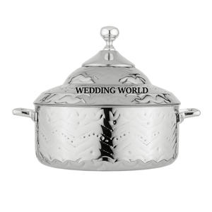 Juego de Tres Ollas de Doble Pared, Diseño Personalizado, Cazuela Hecha a Mano, Tamaño Personalizado, Calentador de Alimentos de Metal de Lujo - Product Image 5