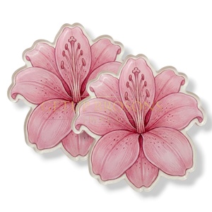 Support à cils en acrylique personnalisé, multifonctionnel et durable, pour la formation en extension de cils, avec poignée en forme de cœur, papillon ou ovale, pour la beauté - Product Image 4