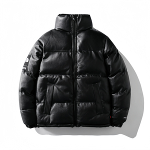 wholesale puffer <b>jacket</b> for <b>men</b> regular sleeves custom logo for winter season style and made by high quality polyester - Product Image 1