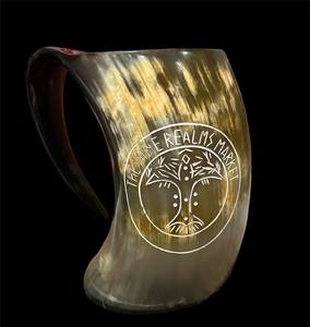 Crescent Crafts Natural Handmade Viking Drinking Horn Mug/<b>Tankard</b> Organic <b>Wooden</b> Crafted by Hand - Product Image 3