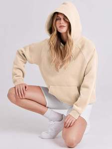 Nueva Llegada, Sudaderas con Capucha de Invierno para Mujer, Calidad Premium, Algodón/Poliéster, Transpirables, Informales, Forradas, Cortas, con Logotipo Personalizado - Product Image 5
