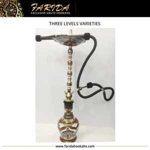 Hookah thiết lập Shisha hookah Arabic hukka Ống sheesha hookah 2025 New Arrival chất lượng bán buôn Egyptian hookah Brass ba cấp độ - Product Image 4