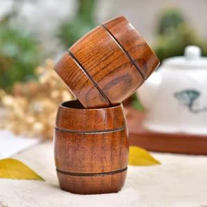 Verres écologiques tasse à boire en bois top vente tasses à boissons en bois fournitures de bar naturelles - Product Image 3