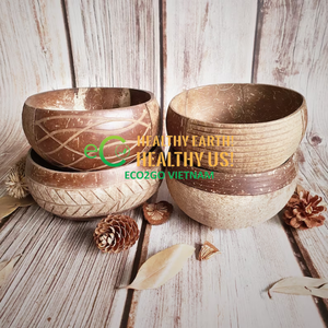 Offre Spéciale 2025 Bol en coquille de noix de coco naturelle écologique/Bol en noix de coco avec logo personnalisé/Bol en noix de coco naturel taille personnalisée Eco2go - Product Image 2