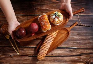 Plato personalizado de madera para aperitivos, desayuno, aperitivos, fruta, comida, bandejas para servir, plato de la India - Product Image 2