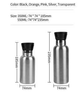 Haut-parleur Bluetooth 3 en <span class=keywords><strong>1</strong></span> Bouteille d'eau en acier inoxydable 12OZ 18.6OZ avec support de téléphone magnétique Bâton 6W MagBottle Haut-parleur Sporting - Product Image 6