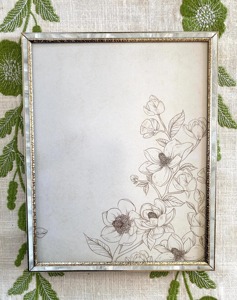 Marco de brillo blanco de lujo elegante soporte de imagen decorativo de mesa para escritorio de oficina en casa exhibición de regalo de Evento de boda - Product Image 1