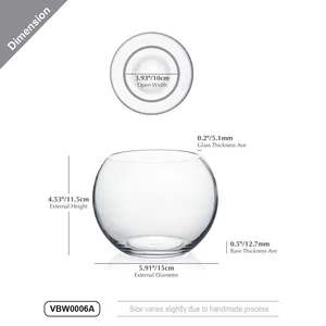 VBW0006A - Florero de Vidrio Transparente para Uso Diario - 6 - Product Image 2
