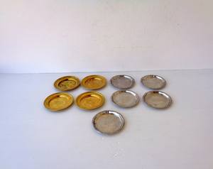 Vente en gros Sous-verres vintage en laiton et en acier de luxe écologique Conception personnalisée pour hôtel, restaurant, bureau, Inde - Product Image 2