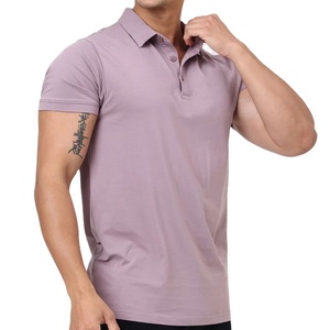 Camiseta Polo de Alta Calidad con Diseño de Cuello Polo para Hombre, Material Personalizado, Color Sólido, Ropa Deportiva para Gimnasio, Entrenamiento y Ejercicio - Product Image 1