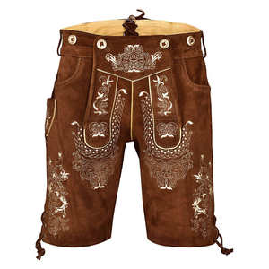 Custom Logo Design Latest German Bavarian Lederhosen <b>Men's</b> <b>Shorts</b> Solid Casual Digital Printing <b>Knee</b>-<b>Length</b> Leather - Product Image 4
