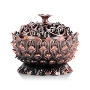 New Fancy Design Lotus <b>Incense</b> Burner Bakhoor Holder Metal <b>Incense</b> Holder Handmade <b>Incense</b> Burner for Home Decoration Gift - Product Image 5
