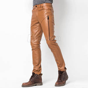 Pantalon en cuir pour homme Offre Spéciale fabriqué au Pakistan Pantalon en cuir léger pour homme avec logo personnalisé à vendre - Product Image 2