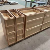 Meubles de cuisine modernes RTA Home WIT PRODUCE Modèle 20250124 en pin, style Shaker, panneaux en bois massif résistants à l'eau, faciles à assembler
