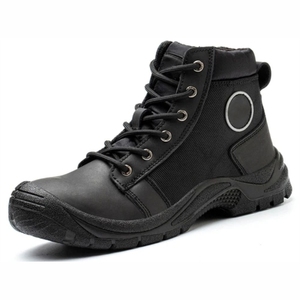 Waterproof <b>Steel</b> Toe <b>Work</b> <b>Boots</b> for Men Women Industrial Leather Safety Shoes - Product Image 2