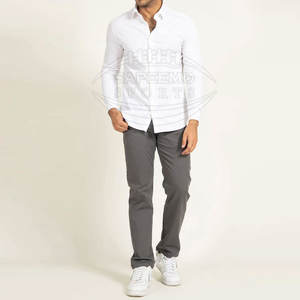 Men's Breathable Knitted Flannel Full Sleeve Button <b>Shirt</b>-Sleek Modern Fit Customized Design High Quality Casual <b>Office</b> Wear - Product Image 4