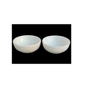 Bol de service en marbre blanc fait à la main de conception classique pièce unique à un prix très abordable pour les portions du dîner - Product Image 2