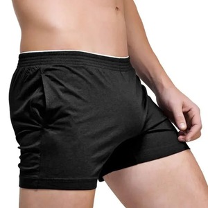 <b>Men's</b> Cotton Gym Training Active <b>Shorts</b> Solid Fitness Jogger Home Wear Elastic Waist Casual Pajama Pocket Workout <b>Lounge</b> Sleep - Product Image 3