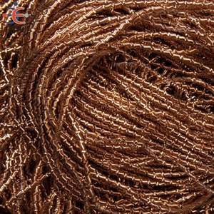 Vente en gros de fil français de qualité supérieure Bullion Métallique Français Bobine Rugueux Purl Bullion Thread Nakshi Purl Wire In Rose Gold - Product Image 5