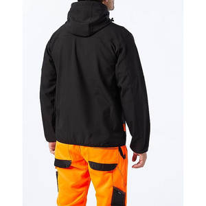 Prix d'usine, veste softshell sur mesure pour hommes, veste softshell à col montant fin, style rue haute, vente en gros, pour hommes - Product Image 2