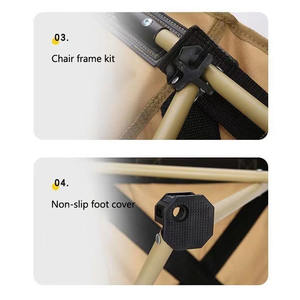 Chaise <span class=keywords><strong>de</strong></span> camping pliante à dossier haut avec <span class=keywords><strong>poche</strong></span> latérale pour chaise <span class=keywords><strong>de</strong></span> camping en plein air chaise <span class=keywords><strong>de</strong></span> pêche à la plage - Product Image 4