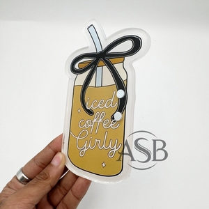 Café glacé Girly Bow Carreaux de cils en acrylique personnalisables Pince à épiler ovale Design durable Carreaux de cils personnalisés - Product Image 6