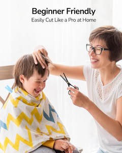 กรรไกรซอยผมตรงมือขวา ใบมีดสแตนเลสอย่างดี คมพิเศษ ด้ามจับตามหลักสรีรศาสตร์ สำหรับทำผมทรงเท็กซ์เจอร์ ใช้ได้ทั้งที่บ้านและร้านเสริมสวย - Product Image 2