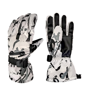Gants de ski en gros ODM et OEM 2026, cuir et polyester de haute qualité, chauffants, chauds pour l'hiver, gants chauffants pour le snowboard - Product Image 1