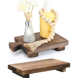 Relevé en bois fait main couleur marron rustique Style antique pour la décoration de la maison-meubles en bois massif acajou indonésien - Product Image 1