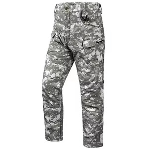 Pantalon tactique d'hiver pour hommes, pantalon de survêtement en laine, léger, décontracté, cargo, multi-poches, coupe-vent, imperméable - Product Image 3