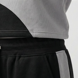 Ensemble de survêtement pour femmes, combinaison de couleurs personnalisée, grandes poches avant, manches élastiques, capuche, vêtements de sport décontractés, ensemble de jogging - Product Image 5