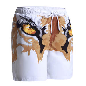 Short de bain taille moyenne pour hommes, imprimé sur mesure, maillot de bain décontracté tissé avec fermeture à cordon de serrage Short de plage sublimé - Product Image 1