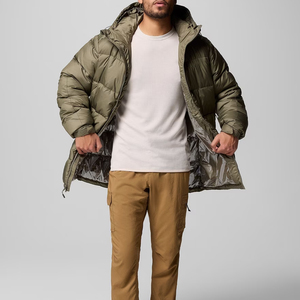 Fournisseur en gros de vestes matelassées à capuche de style universitaire, coupe-vent, de haute qualité, à col montant en toile, pour hommes, pour un usage décontracté - Product Image 2