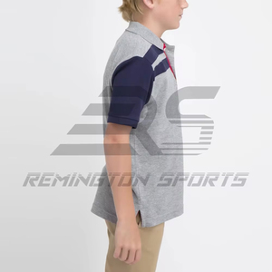 เสื้อยืดสำหรับเด็กแบบสั่งทำ,เสื้อโปโลผ้าฝ้ายสีพื้นเสื้อเชิ้ตขนาดใหญ่กำหนดได้เองสำหรับเด็กโดยปากีสถาน - Product Image 1