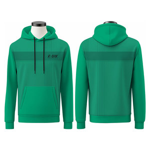 Sudadera con Capucha Extra Grande de Corte Regular para Hombre, Invierno, Poliéster/Algodón, Forro Polar Transpirable, Estilo Urbano Moderno, Básicos Más Vendidos - Product Image 6