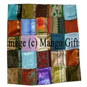 Vintage <b>Indian</b> Satin Silk Sari Large Size Dupatta Head Wrap Shawl Lightweight Digital Printed Viscose Material - Product Image 1