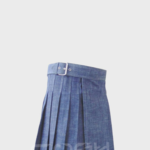 COSH KILTS Kilt clásico de mezclilla azul con costuras reforzadas y correa de hebilla ajustable Instrumentos musicales y accesorios - Product Image 5