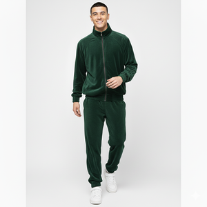 ชุดวอร์มผ้าฝ้ายแท้ 100% แบบเรียบ ปักลาย กันน้ำ สำหรับผู้ชาย ลายสก็อต รับทำโลโก้แบรนด์ส่วนตัว - Product Image 2