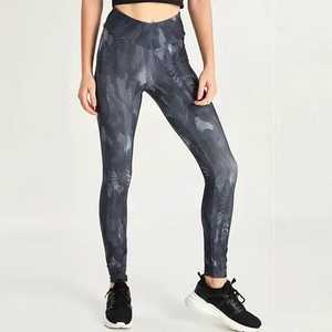 Mallas de Yoga de LICRA para mujer de la mejor calidad, transpirables, de cintura media, de talla grande XL, estampado sólido, precio razonable personalizado - Product Image 5