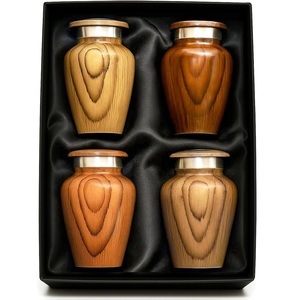 Urne souvenir minimaliste moderne pour cendres humaines Urne souvenir de qualité supérieure avec finition propre pour les funérailles commémoratives Urnes d'intérieur élégantes - Product Image 4