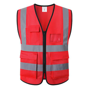 Factory Price Reflective <b>Safety</b> Vest Custom Logo High Visibility Construction Workwear Breathable Mesh <b>Safety</b> Jacket - Product Image 1